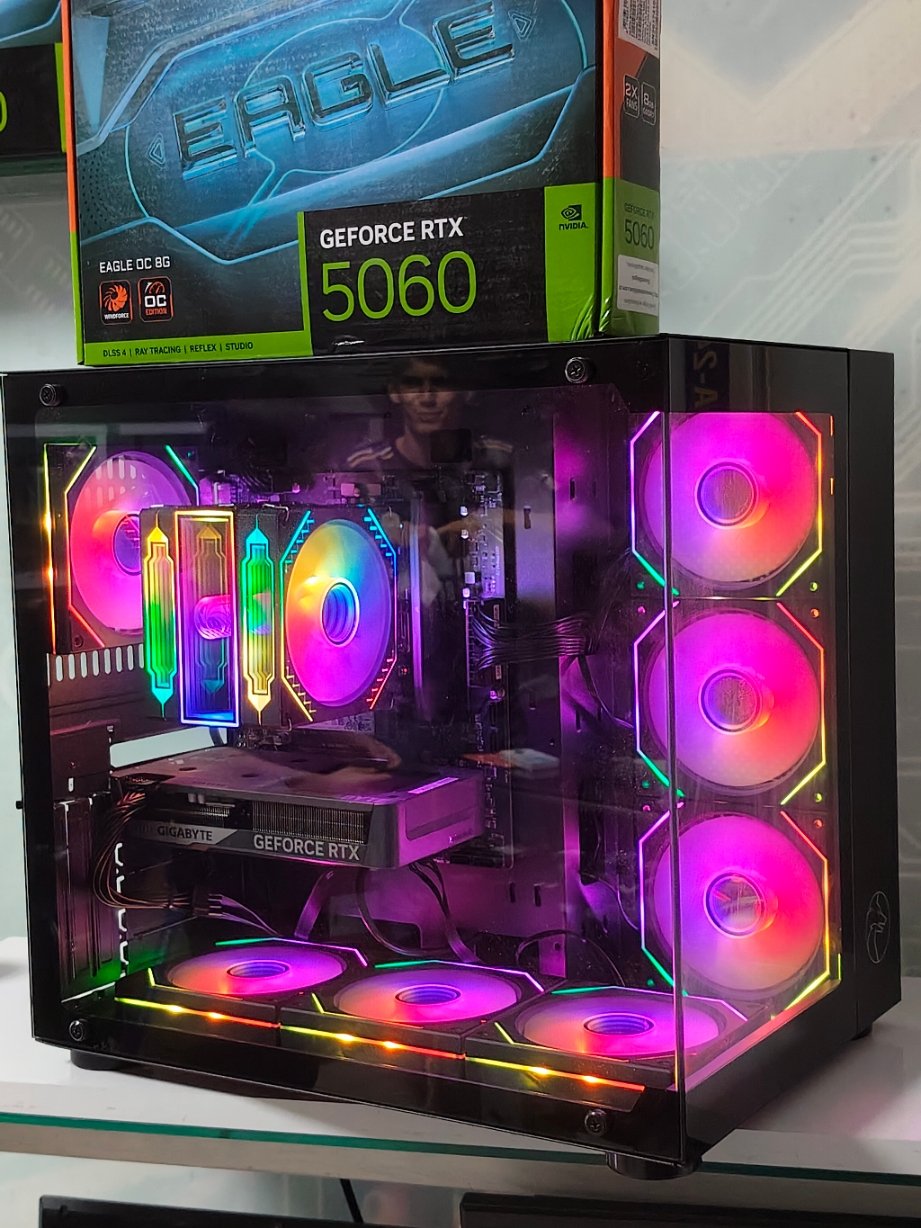 2026/06/58572.jpg RTX 5060 RYZEN5 7500F 16GB RAM 512GB M2SSD 600W AKVARYUM KASA - Görsel 1