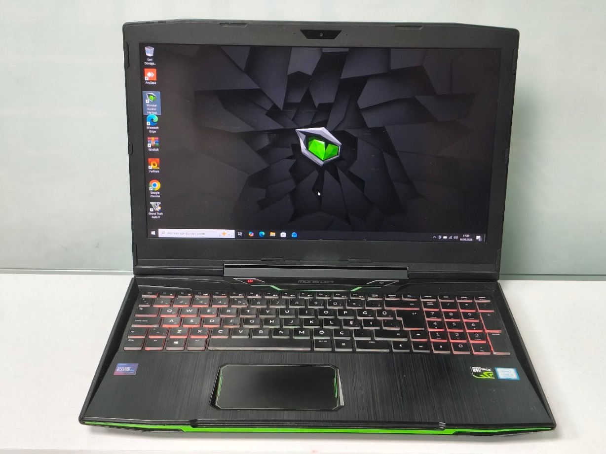 2026/06/58591.jpg MONSTER İ5 8300H 16GB RAM 4GB GTX 1050 OYUNCU LAPTOP - Görsel 1