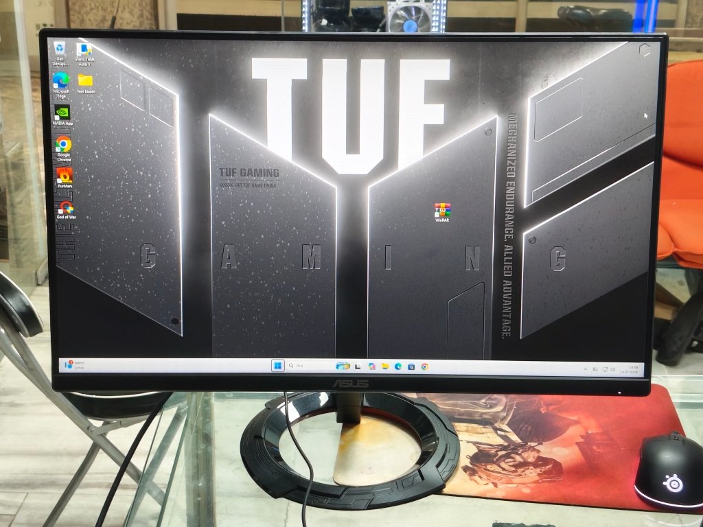 2026/07/66138.jpg ASUS TUF GAMING 180HZ 1 MS 24" IPS OYUNCU MONİTÖRÜ - Görsel 1